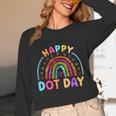 Rainbow Happy Dot Day Shirts Teacher Kids September 15th Unisex Long Sleeve T-Shirt, funny design