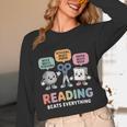 Reading Beats Everything Teacher Rock Paper Scissors Unisex Long Sleeve T-Shirt, funny design Reading Beats Everything Teacher Rock Paper Scissors Unisex Long Sleeve T-Shirt, funny design