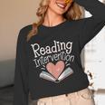 Reading Intervention Teacher Unisex Long Sleeve T-Shirt, funny design Reading Intervention Teacher Unisex Long Sleeve T-Shirt, funny design