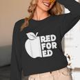 Red For Ed Teacher Support Public Education For Men Women Kids Unisex Long Sleeve T-Shirt, funny design