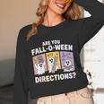 Retro Are You Fall O Ween Directions Teacher Halloween Ghost Unisex Long Sleeve T-Shirt, funny design