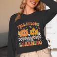 Retro Pumpkin Fall In Love With Learning Autumn Teacher Unisex Long Sleeve T-Shirt, funny design Retro Pumpkin Fall In Love With Learning Autumn Teacher Unisex Long Sleeve T-Shirt, funny design