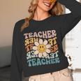 Retro Teacher Daisy Colorful Elementary School Teacher Unisex Long Sleeve T-Shirt, funny design Retro Teacher Daisy Colorful Elementary School Teacher Unisex Long Sleeve T-Shirt, funny design