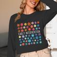 Retro Wildflower Early Intervention Teacher Interventionist Unisex Long Sleeve T-Shirt, funny design
