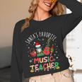 Santa's Favorite Music Teacher Christmas Santa Hat Matching Unisex Long Sleeve T-Shirt, funny design Santa's Favorite Music Teacher Christmas Santa Hat Matching Unisex Long Sleeve T-Shirt, funny design