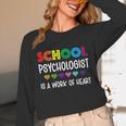 School Psychologist Is a Work Of Heart Teacher LSSP Doctor Unisex Long Sleeve T-Shirt, funny design School Psychologist Is a Work Of Heart Teacher LSSP Doctor Unisex Long Sleeve T-Shirt, funny design