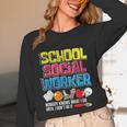 School Social Worker Teacher Caseworker Public Servant LSW Unisex Long Sleeve T-Shirt, funny design School Social Worker Teacher Caseworker Public Servant LSW Unisex Long Sleeve T-Shirt, funny design