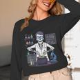 Science Teacher Halloween Skeleton Scientist Chemistry Unisex Long Sleeve T-Shirt, funny design