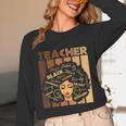 Smart Teacher Afro Girl Melanin African American Wowen Unisex Long Sleeve T-Shirt, funny design