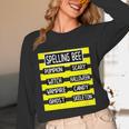 Spelling Bee Pun Halloween Costume For Teachers Unisex Long Sleeve T-Shirt, funny design