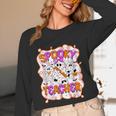 Spooky Teacher Ghost Pencil Teacher Halloween Teacher Unisex Long Sleeve T-Shirt, funny design
