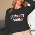Support Squad Cute Heart Supportive Teacher Team Member Unisex Long Sleeve T-Shirt, funny design