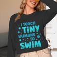 Swimming Teacher I Teach Tiny Humans To Swim Swim Instructor Unisex Long Sleeve T-Shirt, funny design Swimming Teacher I Teach Tiny Humans To Swim Swim Instructor Unisex Long Sleeve T-Shirt, funny design