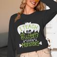 I Teach The Cutest Little Monsters Halloween Teacher Spooky Unisex Long Sleeve T-Shirt, funny design
