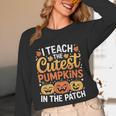 I Teach The Cutest Pumpkins Tshirt Halloween Teacher Unisex Long Sleeve T-Shirt, funny design I Teach The Cutest Pumpkins Tshirt Halloween Teacher Unisex Long Sleeve T-Shirt, funny design