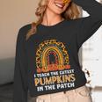 Teach Leopard Rainbow Cute Halloween Costume Teacher Women Unisex Long Sleeve T-Shirt, funny design
