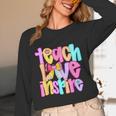 Teach Love Inspire Preppy Back To School Teacher Women Unisex Long Sleeve T-Shirt, funny design Teach Love Inspire Preppy Back To School Teacher Women Unisex Long Sleeve T-Shirt, funny design