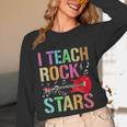 I Teach Rockstars Band Vibes Teacher Rocks My Music Teaching Unisex Long Sleeve T-Shirt, funny design I Teach Rockstars Band Vibes Teacher Rocks My Music Teaching Unisex Long Sleeve T-Shirt, funny design