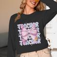 Teacher Bow Pencil Flowers Teacher Back To School Unisex Long Sleeve T-Shirt, funny design Teacher Bow Pencil Flowers Teacher Back To School Unisex Long Sleeve T-Shirt, funny design