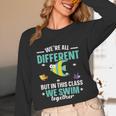 Teacher We All Different But In This Class We Swim Together Unisex Long Sleeve T-Shirt, funny design Teacher We All Different But In This Class We Swim Together Unisex Long Sleeve T-Shirt, funny design