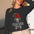 Teacher Gnome Xmas Family Matching Plaid Christmas Gnomes Unisex Long Sleeve T-Shirt, funny design Teacher Gnome Xmas Family Matching Plaid Christmas Gnomes Unisex Long Sleeve T-Shirt, funny design