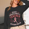 Teacher Who Runs Half Marathon Runner Running Lover Graphic Unisex Long Sleeve T-Shirt, funny design Teacher Who Runs Half Marathon Runner Running Lover Graphic Unisex Long Sleeve T-Shirt, funny design