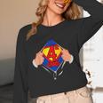 Teachers Are Superheroes 4th Grade Super Teacher Staff Men Women Unisex Long Sleeve T-Shirt, funny design