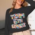 Team 5th Grade Building Blocks Bricks Theme Teacher Team For Men Women Kids Unisex Long Sleeve T-Shirt, funny design Team 5th Grade Building Blocks Bricks Theme Teacher Team For Men Women Kids Unisex Long Sleeve T-Shirt, funny design