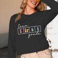 Team First Grade Back To School 1st Grade Teacher Kids Cute Unisex Long Sleeve T-Shirt, funny design