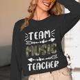 Team Music Teacher Camo Teacher Student Back To School Unisex Long Sleeve T-Shirt, funny design Team Music Teacher Camo Teacher Student Back To School Unisex Long Sleeve T-Shirt, funny design