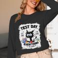 Test Day Stressed Cat Teacher Student Kids Testing Day Unisex Long Sleeve T-Shirt, funny design Test Day Stressed Cat Teacher Student Kids Testing Day Unisex Long Sleeve T-Shirt, funny design