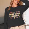 Think Happy Thoughts Teens Spring Positive Message Teachers For Men Women Girls Kids Unisex Long Sleeve T-Shirt, funny design
