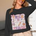 Trick Or Teach Retro Halloween Teacher Look Unisex Long Sleeve T-Shirt, funny design Trick Or Teach Retro Halloween Teacher Look Unisex Long Sleeve T-Shirt, funny design