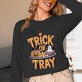 Trick Or Tray Halloween Cafeteria Teacher School Unisex Long Sleeve T-Shirt, funny design