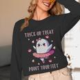 Trick Or Treat Point Your Feet Halloween Ghost Dance Teacher Unisex Long Sleeve T-Shirt, funny design Trick Or Treat Point Your Feet Halloween Ghost Dance Teacher Unisex Long Sleeve T-Shirt, funny design