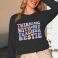 Twinning With My Teacher Bestie Teaching Partner Unisex Long Sleeve T-Shirt, funny design Twinning With My Teacher Bestie Teaching Partner Unisex Long Sleeve T-Shirt, funny design
