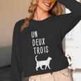 Un Deux Trois Cat Shirt French Teacher Unisex Long Sleeve T-Shirt, funny design
