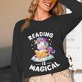 Unicorn Teacher Reading Is Magical Book Unisex Long Sleeve T-Shirt, funny design Unicorn Teacher Reading Is Magical Book Unisex Long Sleeve T-Shirt, funny design