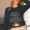 Vintage Human Sunshine Definition Teachers Mom Boss Women Unisex Long Sleeve T-Shirt, funny design