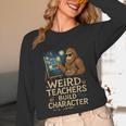 Weird Teachers Build Character Van Bigfoot Art Unisex Long Sleeve T-Shirt, funny design