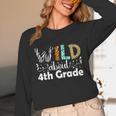 Wild About 4th Grade First Day Of School Teacher Student Unisex Long Sleeve T-Shirt, funny design Wild About 4th Grade First Day Of School Teacher Student Unisex Long Sleeve T-Shirt, funny design