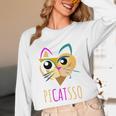 Abstract Cat Art Picatsso Shirt For Art Teachers Unisex Long Sleeve T-Shirt, funny design Abstract Cat Art Picatsso Shirt For Art Teachers Unisex Long Sleeve T-Shirt, funny design