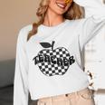Back To School Checkered Apple Teacher Checkerboard Teacher For Men Women Girls Kids Unisex Long Sleeve T-Shirt, funny design Back To School Checkered Apple Teacher Checkerboard Teacher For Men Women Girls Kids Unisex Long Sleeve T-Shirt, funny design