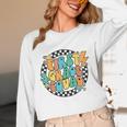 Back To School Groovy Teacher 1st First Grade Crew Squad Unisex Long Sleeve T-Shirt, funny design