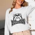 Bulldogs Teacher Student School Sports Fan Team Spirit Unisex Long Sleeve T-Shirt, funny design