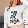 Checkered Fourth Grade Back To School Teachers Students Unisex Long Sleeve T-Shirt, funny design Checkered Fourth Grade Back To School Teachers Students Unisex Long Sleeve T-Shirt, funny design