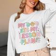 My Dog Ate My Lesson Plan Kindergarten Teacher Dog Lover For Men Women Unisex Long Sleeve T-Shirt, funny design