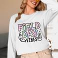 Field Day Vibes For Teacher Kids Happy Field Day 2025 Unisex Long Sleeve T-Shirt, funny design Field Day Vibes For Teacher Kids Happy Field Day 2025 Unisex Long Sleeve T-Shirt, funny design