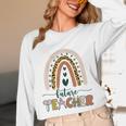 Future Teacher Boho Rainbow Leopard New Grad Student Unisex Long Sleeve T-Shirt, funny design Future Teacher Boho Rainbow Leopard New Grad Student Unisex Long Sleeve T-Shirt, funny design