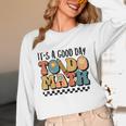 Good Day To Do Math Teacher Vintage Groovy Nerd Women Men Unisex Long Sleeve T-Shirt, funny design
